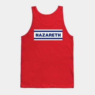 Nazareth City in Israel Flag Colors Tank Top